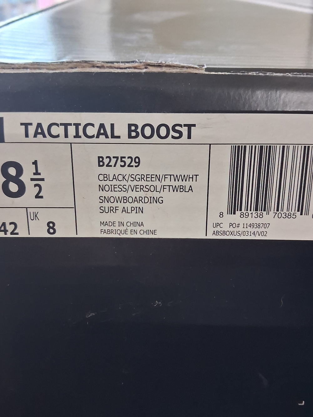 adidas Men's Snowboard Boots Tactical Boost Sz 8.5 - Picture 8 of 9